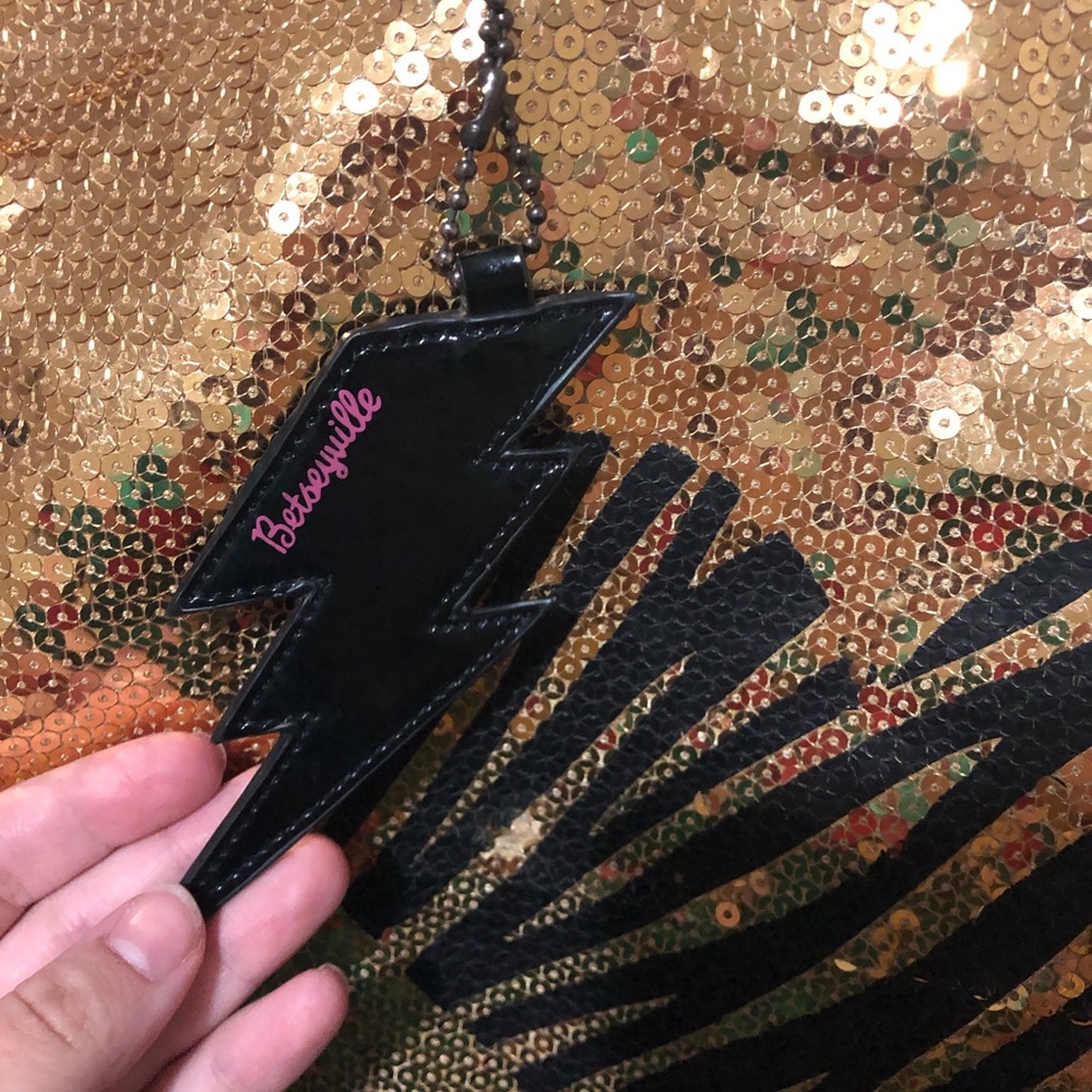 Betsey Johnson Gold Sequin Tote
